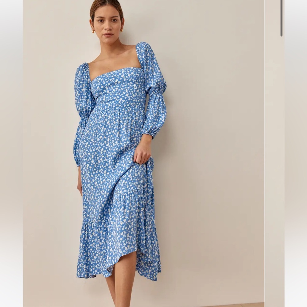Reformation Mica Midi Dress Size 2